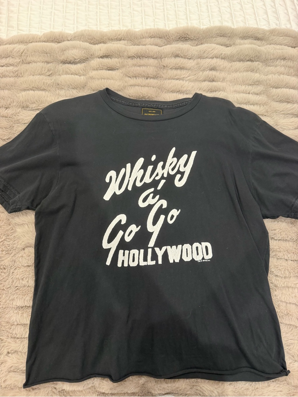 Original Retro Brand Black Whisky a Go Go Hollywood Tee